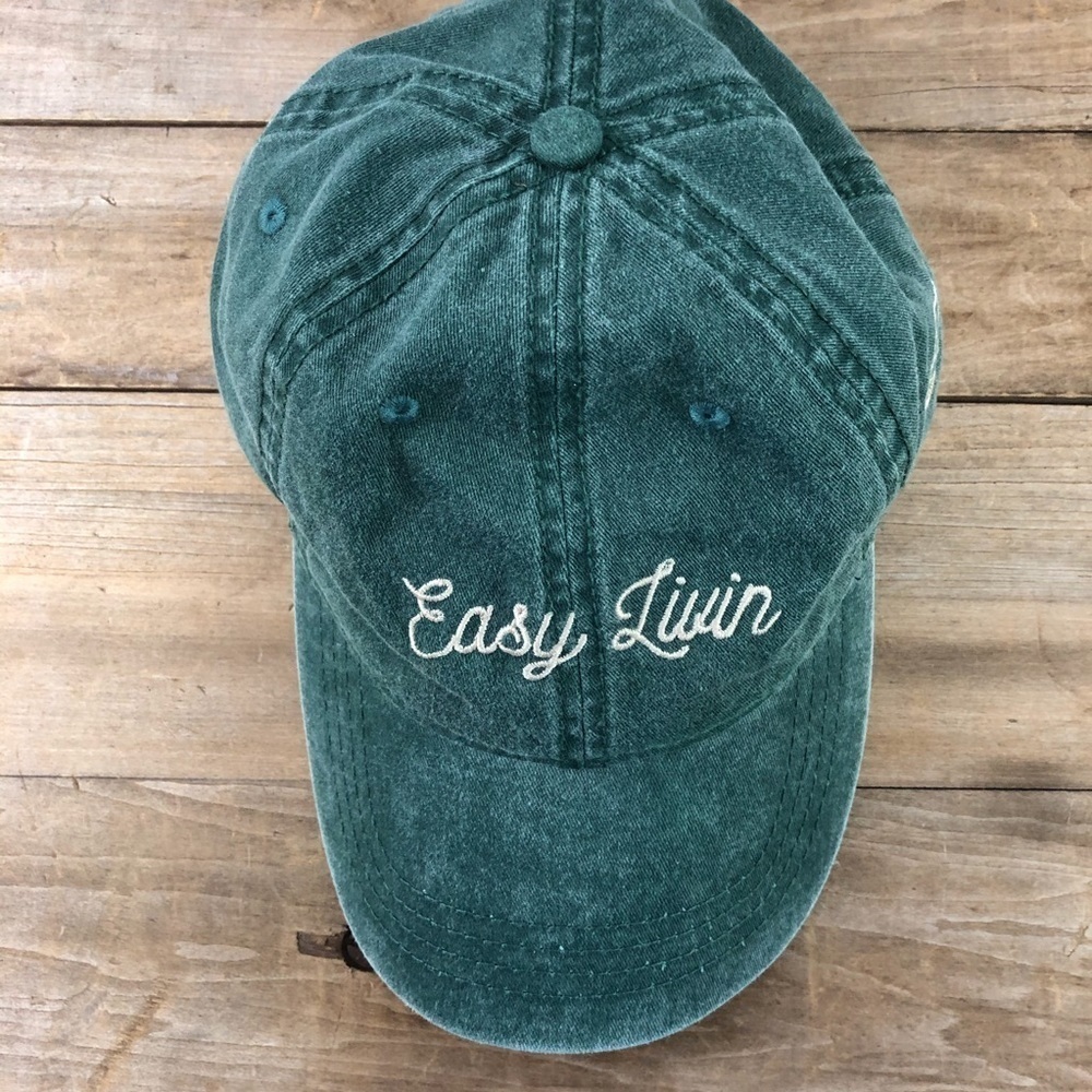 New Frontier Easy Livin' green ball hat